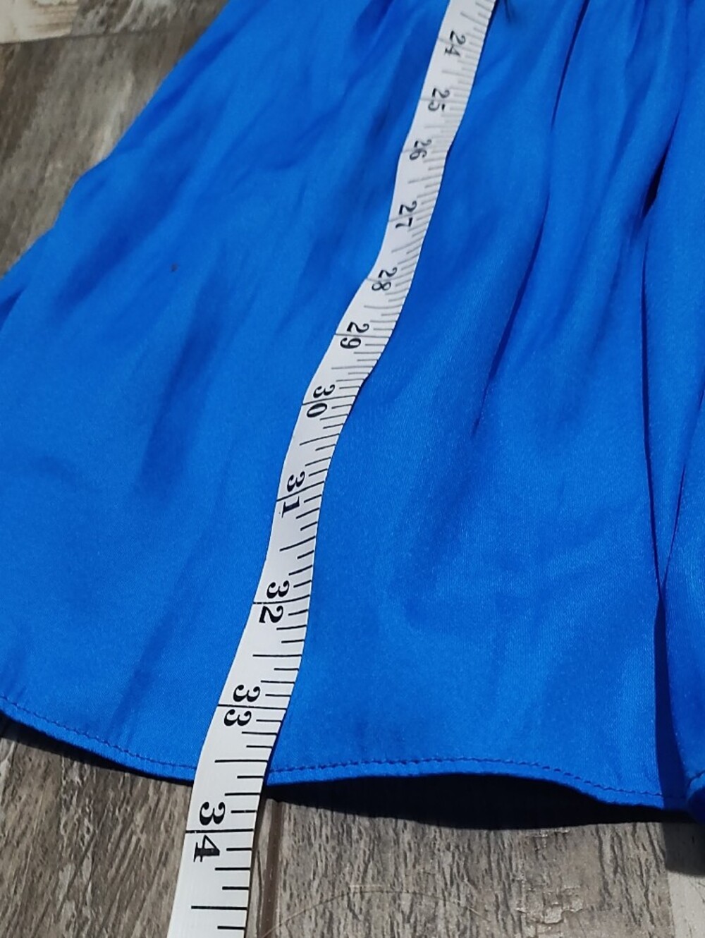 DO+BE Royal Blue One-Shoulder Smocked Waist Dress - Picture 7 of 10